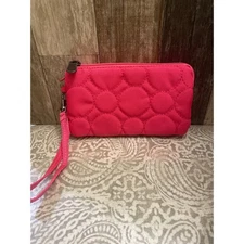 Thirty One Vary You Pink Quilted Wristlet Clutch Wallet Organizer Pouch