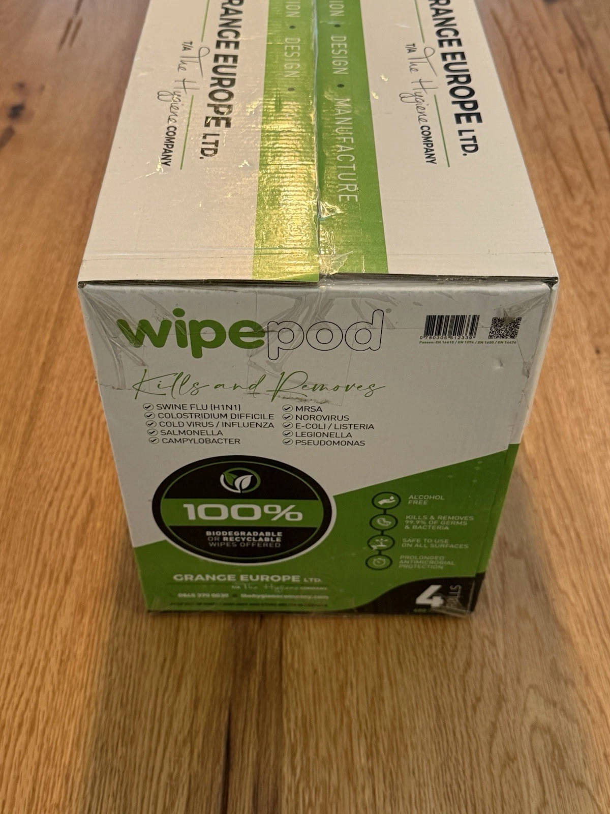 Wipepod Antibacterial Wet Wipe Refill 4 Pack Of 600 Sheets 2400 Sheets Total NEW 5