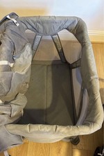 Nuna SENA AIRE Travel Cot Frost Grey with bassinet & mattress