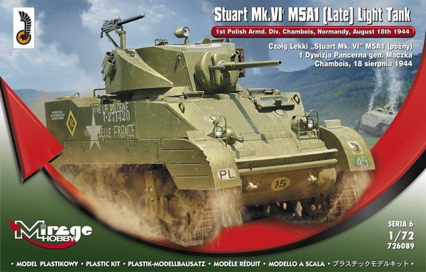 Mirage Hobby 726089 - 1:72 Stuart Mk.Vi M5A1 (Late) Light Tank-image