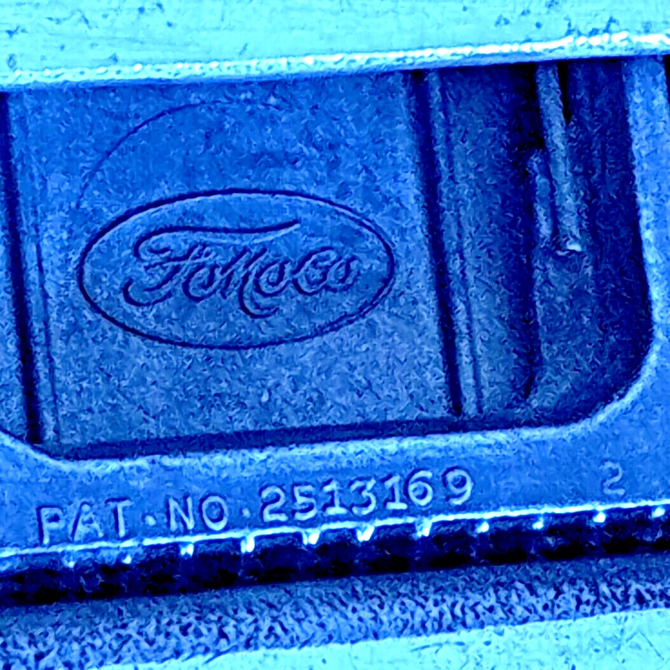 1961-63 Ford Early Style Polished Seat Belt Buckle Galaxie Fairlane Thunderbird - Image 3 of 4