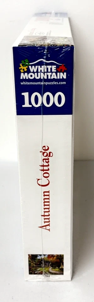Rompecabezas White Mountain Autumn Cottage 1000 piezas piezas más grandes 24 x 30 ¡Nuevo! Foto 3 de 4