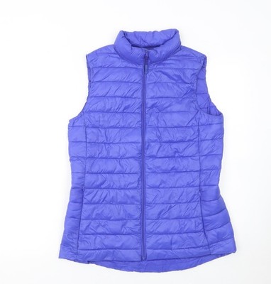 Dunnes Stores Damen blau gesteppte gefütterte Weste Größe 10
