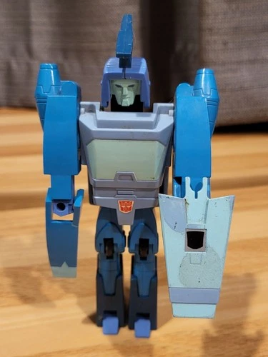 Vintage G1 Transfomers Blurr action figure with shield