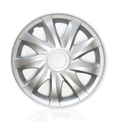 15 Zoll Einzel Radabdeckung Radkappe Universal 1 Stück ABS NRM Draco Silber Auto Blende Felge