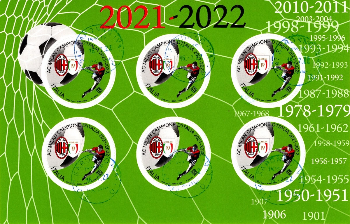 BUSTA MILAN CAMPIONE D'italia 1901-92 Con Francobollo Da L BUSTA MILAN CAMPIONE D'italia 1901-92 Con Francobollo Da L
