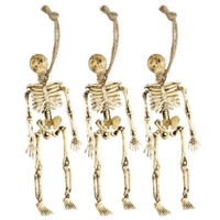 3 Stk. Halloween Skelett Party Horror Grusel Totenkopf Gerippe HäNge Deko 6878