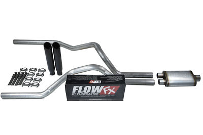 For Chevy GMC 1500 Truck 15-18 2.5'' Dual Exhaust Kits Flowmaster Flow FX B C T