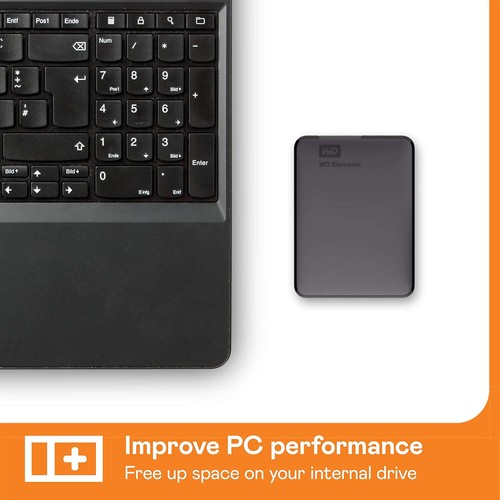 WESTERN DIGITAL 5TB Elements Portable, Hard Disk Esterno Portatile, USB 2.0 3.0 - Afbeelding 2 van 6