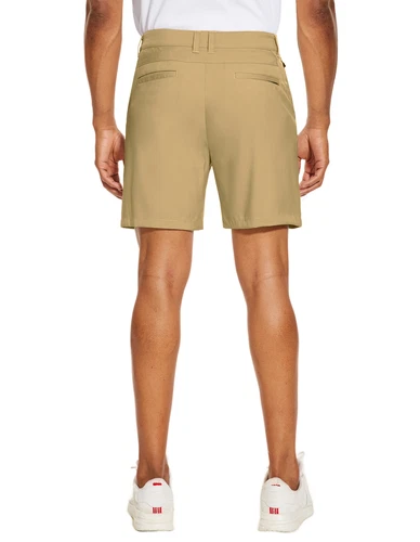 Pantalones cortos de golf ligeros para hombre 15 colores bolsillos delanteros planos pantalones flexibles de secado rápido - Imagen 46 de 51