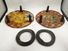 Reg'lar Fellas Pitch N' Peg Tin Litho Ring Toss Toy Set of 2 1933 Gene Byrnes