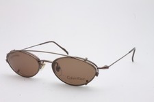 VINTAGE CALVIN KLEIN 161 509 EYEGLASSES WITH SUN CLIP SIZE: 46-17-135