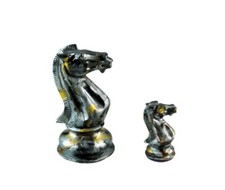 NEW Purling of London 2 Piece Chess Display Silver Knight by Olivia Pilling II