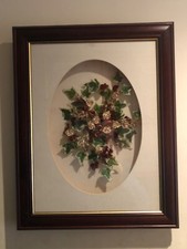 Large Shadow Box 15x18” Approx Faux Flower Display Wall Hanging Picture Art