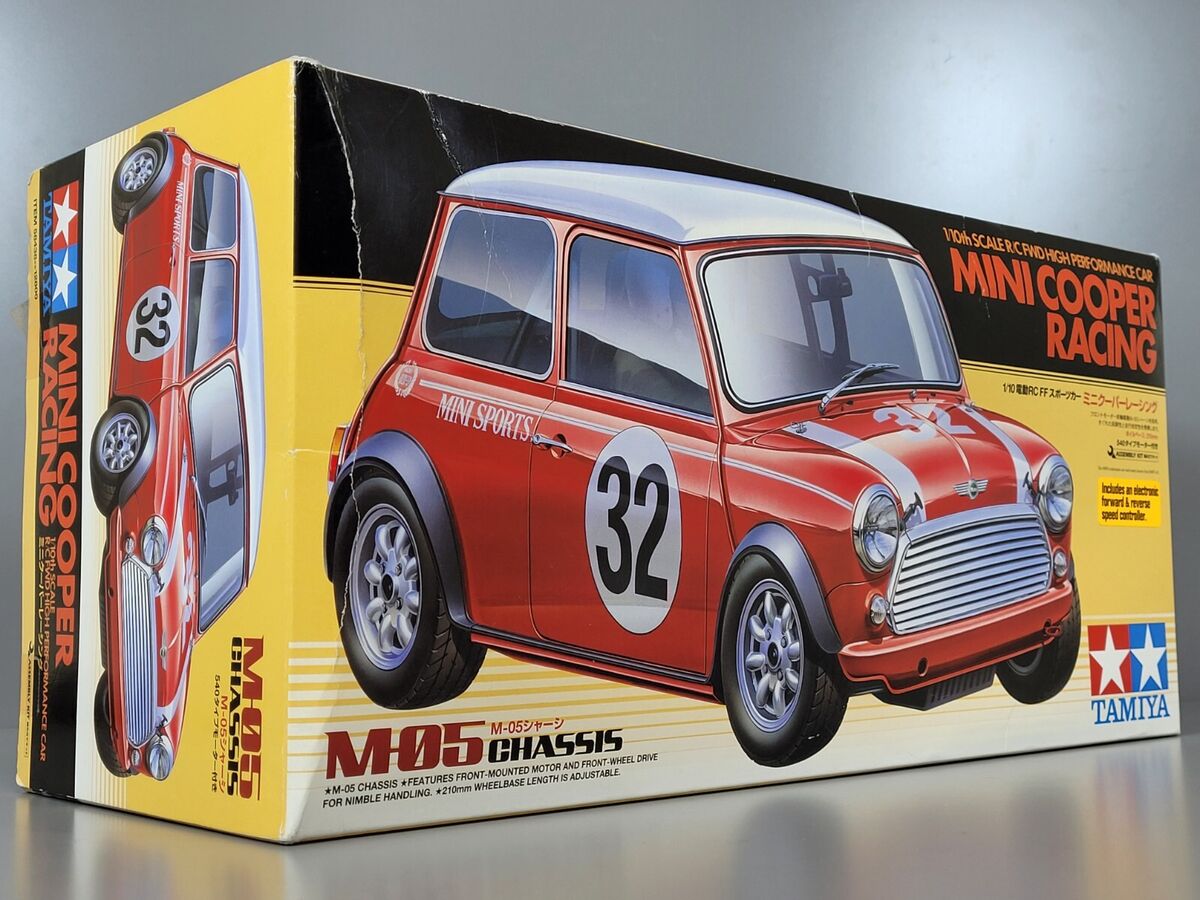 New Open Box Tamiya 1/10 R/C Rover Mini Cooper Racing FWD M05 Chassis #  58438