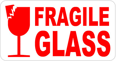 Fragile Verre Etiquettes Auto Adhesif Handle With Care Stickers Ebay