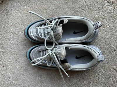 Nike Air Max 97 Metallic Silver Mineral Blue 312641-018 -Size 7.5