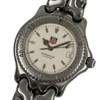 TAG Heuer プロフェッショナル wg1112-k0 USED Excellent] TAG Heuer S/el Professional WG1112-K0 White Dial