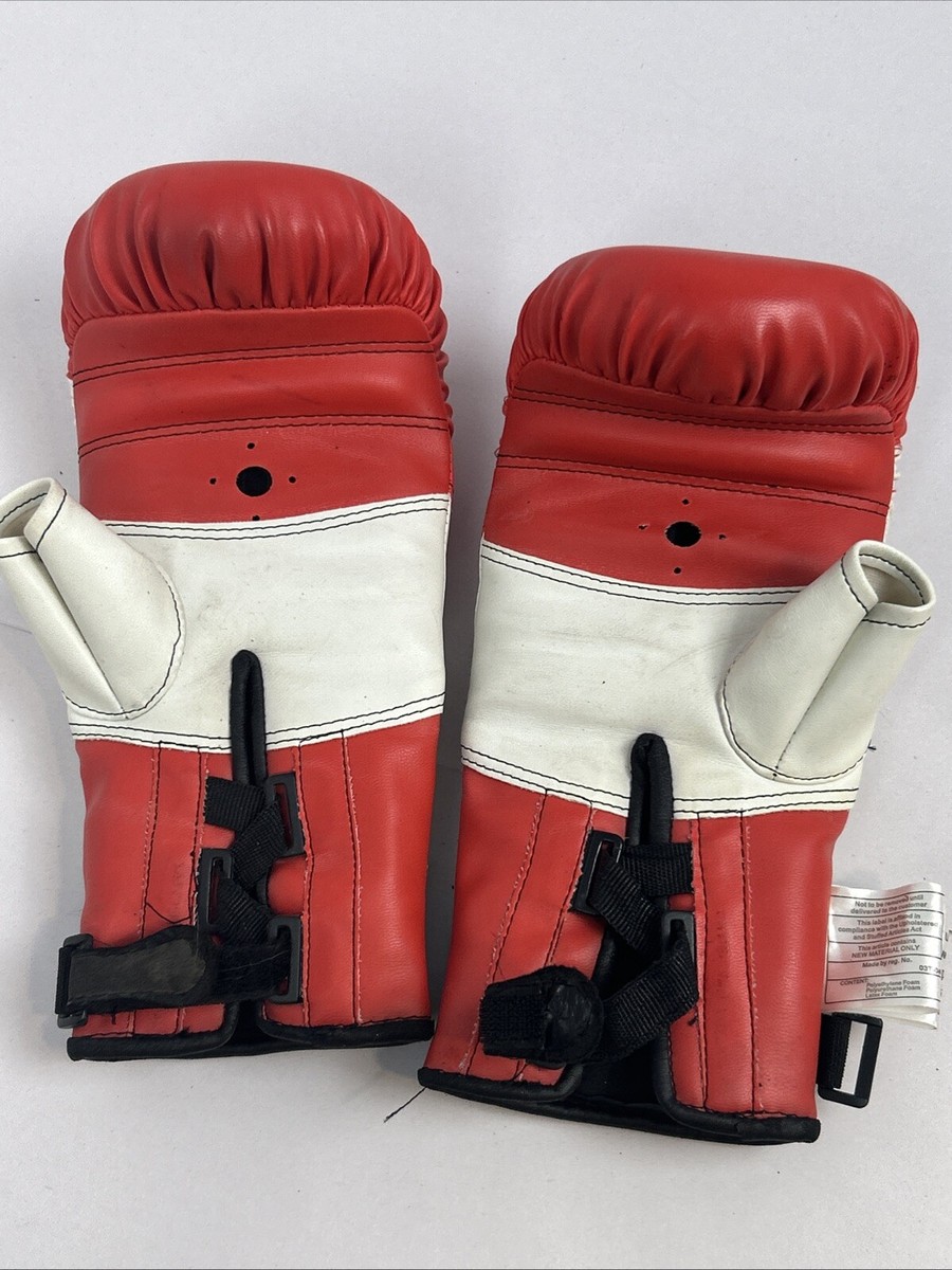 Vintage GRANT Professional Boxing Gloves Red White Green S/M Bag