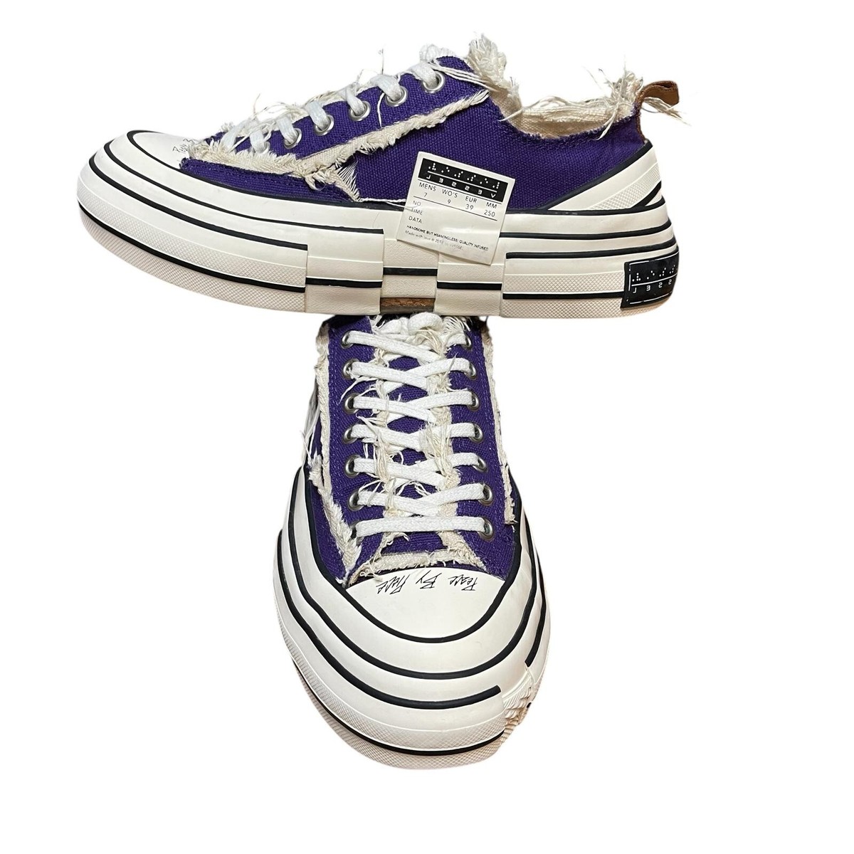 Vessel x Yohji Yamamoto Low Top Canvas Sneakers Purple Size Wo