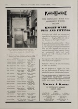 1931 Print Ad Knight-Ware Pipe Fittings Akron...