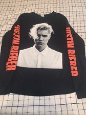 Justin Bieber concert T-shirt long sleeve purpose tour size medium
