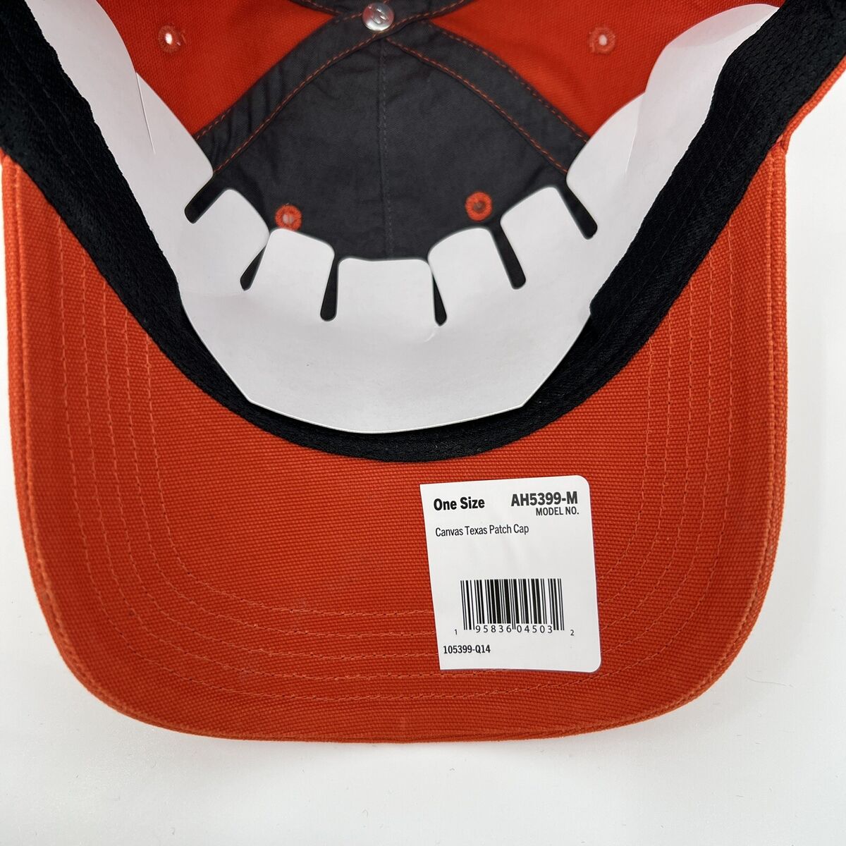 Carhartt Force Adjustable Cap Orange Texas Canvas Patch One Carhartt Force Adjustable Cap Orange Texas Canvas Patch One