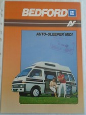 Bedford Auto-Sleeper Midi Motorhomes brochure Nov 1985 + letter