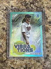 AUSTIN MARTIN 2022 Bowman Chrome Virtuosic Vibrations RC AQUA REFRACTOR #70/125