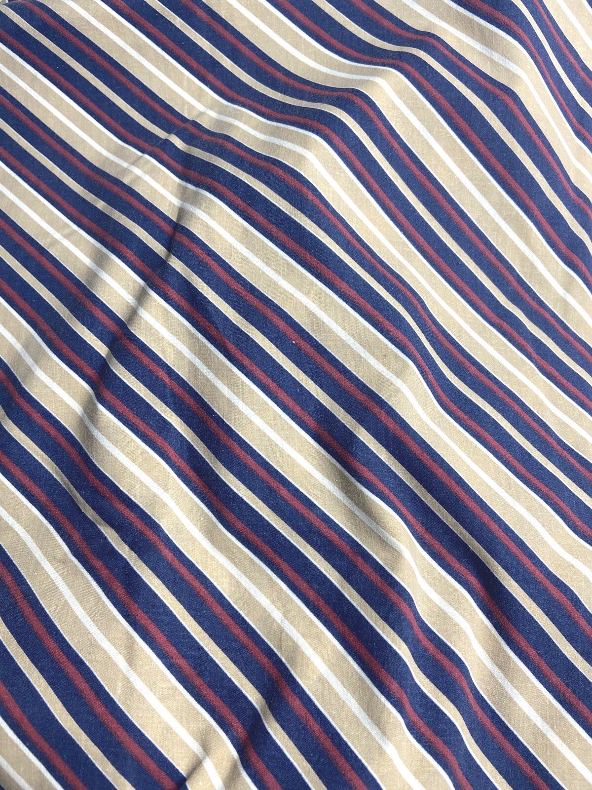 VINTAGE Yves Saint Laurent YSL a righe 2 lenzuola piatte 1 set federe 1980