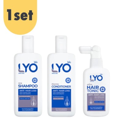 LYO Set Shampoo + Conditioner + Tonic Hair Treatment Hair Strengthen & Regrowth