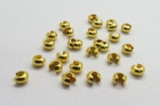 25 Pieces Crimp Beads Covers 4.5mm Gold Filled Crimp Cover Jewelry Findings
