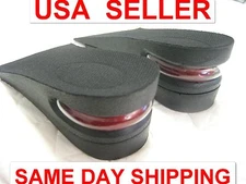 2-Layer Air up Height Increase Elevator Shoes Insole Lift Kit 2 inches taller