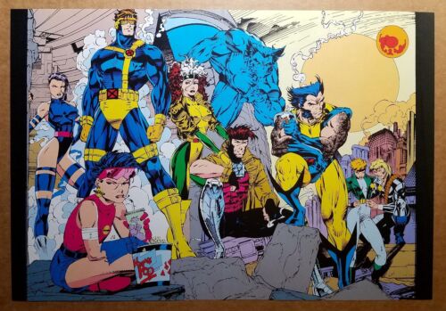 Affiche de bande dessinée X-Men Wolverine Cyclops Gambit Rogue Psylocke Beast par Jim Lee - Photo 1 sur 1