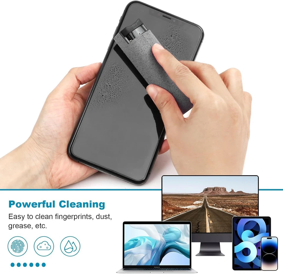 3Packs Screen Cleaner Kit Touchscreen Mist Cleaner Spray Bottle&Microfiber Cloth - Image 3 of 4