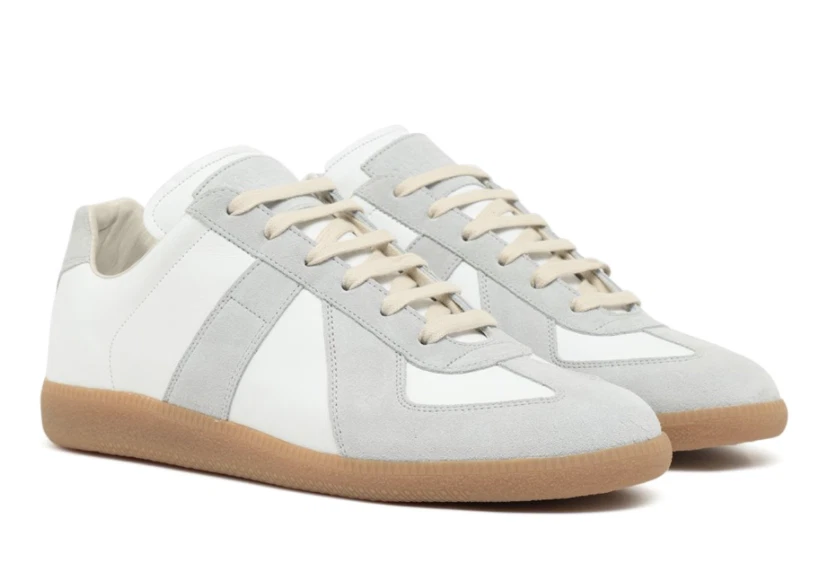 Maison Martin Margiela GATS white Grey Suede Low Sneakers