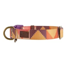 Top Paw Geometric Purple Pink Yellow Fashion Dog Collar X-Small
