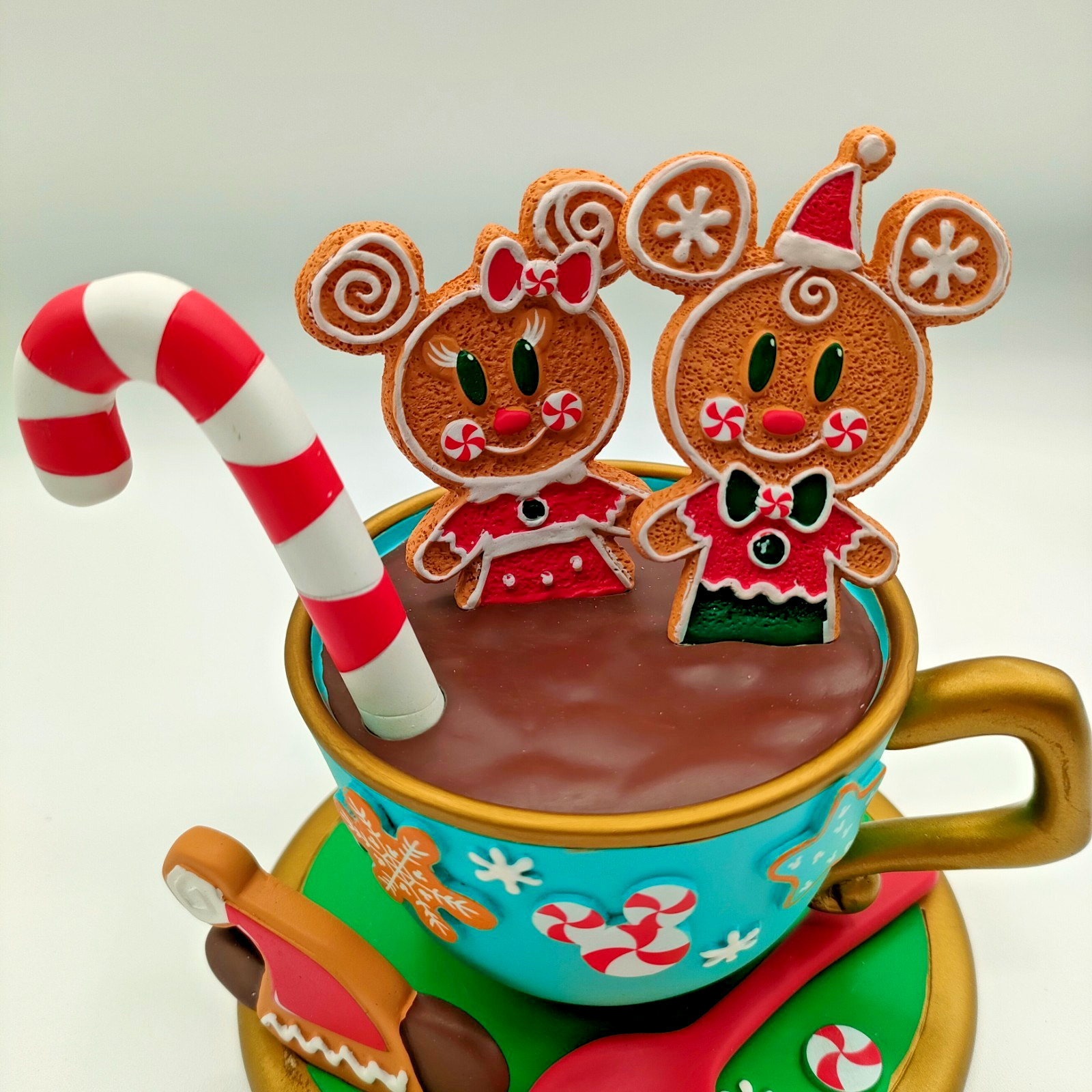 Disney Store Gingerbread Mickey & Minnie Accessory Stand Christmas Rare