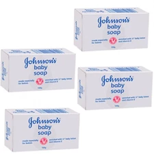 Johnson's & Johnson Baby Bar Soap White 75g. (Pack 4)