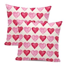 Valentine's Day Pillow Covers 18x18 Set of 18" x 18" Pack of 2 A-love Heart-4