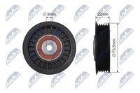 Original NTY Umlenk-/FüHrungsrolle Keilriemen RNK-AU-043 FüR Audi Skoda VW