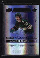 2021-22 Upper Deck Credentials #117 Adam Beckman Purple #/10