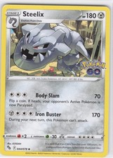 2022 Steelix Uncommon Pokemon GO 044/078 NM Normal LP-NM