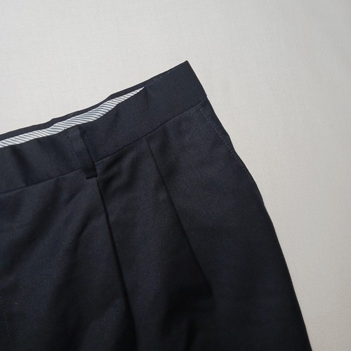 Vintage Ralph Lauren Mens Wool Trousers 40X32 Navy Blue Pleated Cuffed by Ralph Lauren, $22.97 - Photo 3