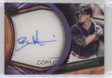 2018 Topps Tribute Tribute Auto Purple 10/40 Bradley Zimmer #TA-BZI Auto 0bz