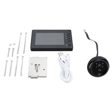 720P Peephole Viewer Door Camera 4.3 Inch Screen 145 Wide View Angle Smart