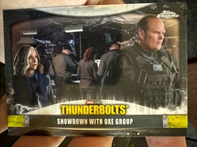 2025 Topps Marvel Studios Chrome Thunderbolts T-18 Showdown with OXE Group
