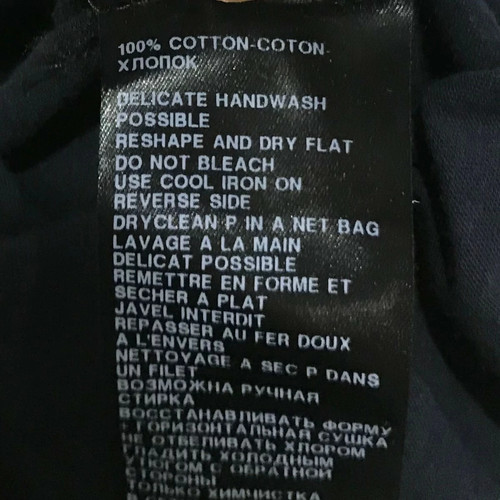 Ann Demeulemeester Printed T-Shirt Black XS Used - Picture 7 of 7