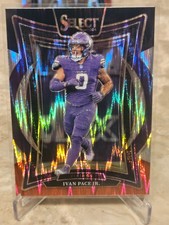 2024 Panini Select - Concourse Ivan Pace Jr. #62 Black & Red Shock Prizm