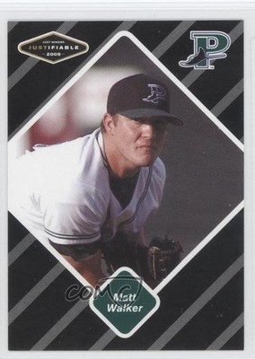 2005 Just Minors Justifiable Black 8/50 Matthew Walker Matt Walker #85 0b5